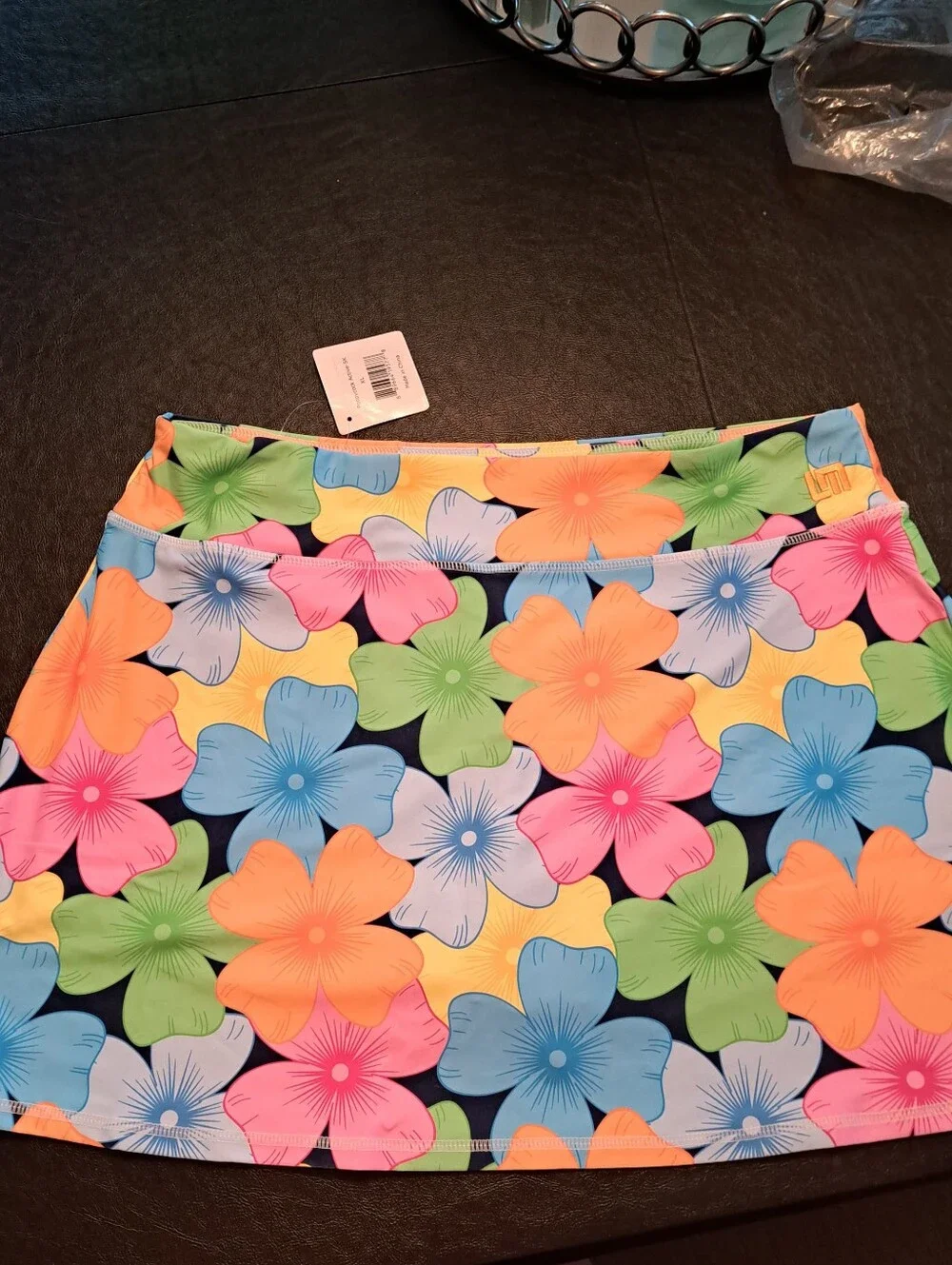 Loudmouth Floral Golf Skort in Neon Pink, Orange, Blue & Green